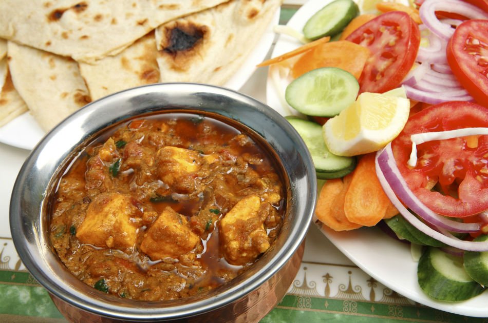 ROTI with PANEER GRAVY and Veg SALAD