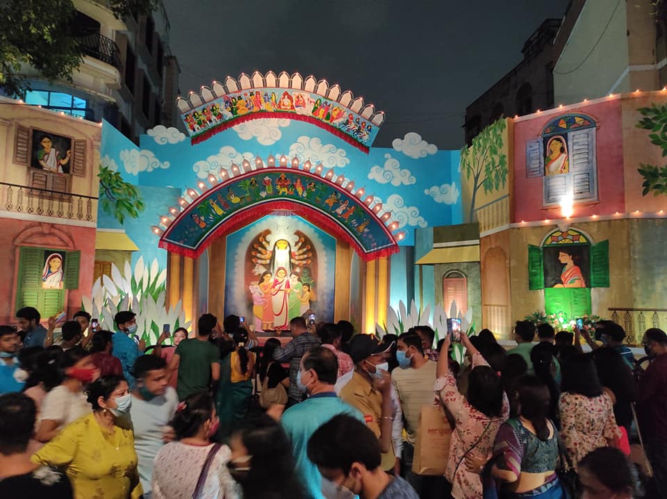 Badamtala Ashar Sangha Durga Puja