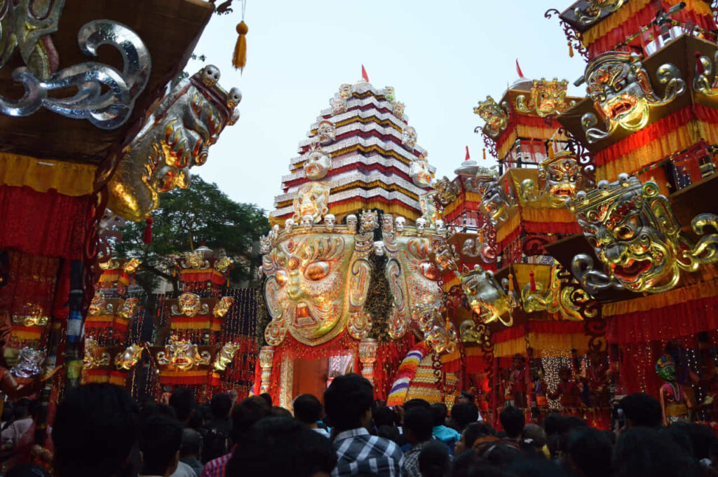 Tridhara Sammilani Durga Puja
