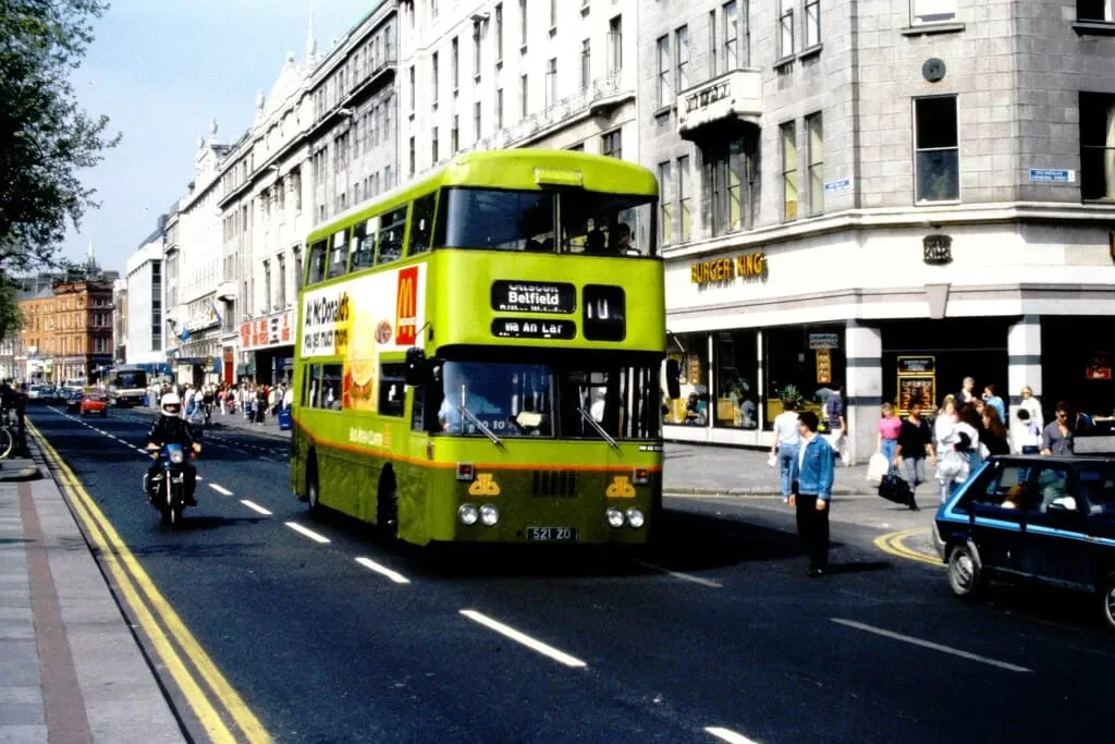Bus in O'Connell Street, Dublin
