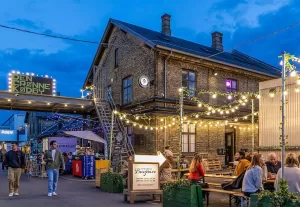 Copenhagen, Kødbyen by night