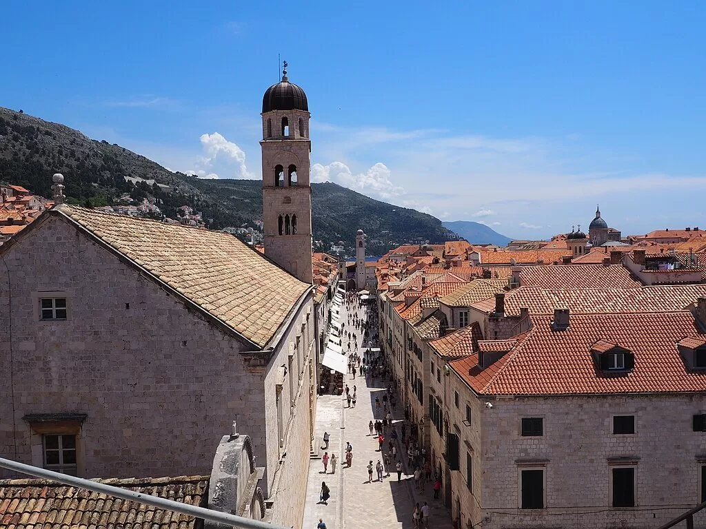 Croatia, Dubrovnik, view from the city wall