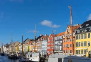 Facades of Nyhavn, northern side, Copenhagen