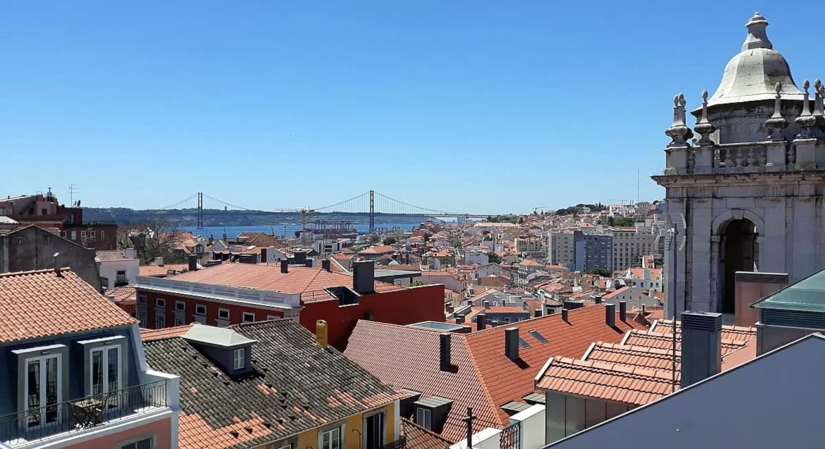 Skyline of Lisbon, Portugal