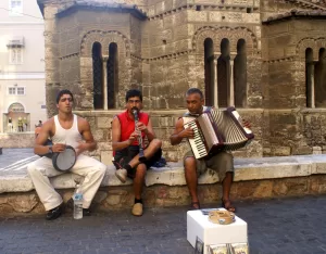 Street Musicians In Athens