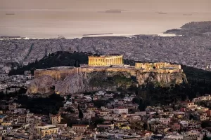 The Acropolis of Athens At Dusk