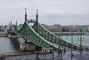 The Liberty Bridge in Budapest
