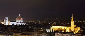 View Of Florence At Night