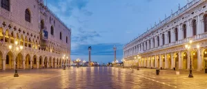 View of Piazzetta San Marco toward Grand Canal of Venice